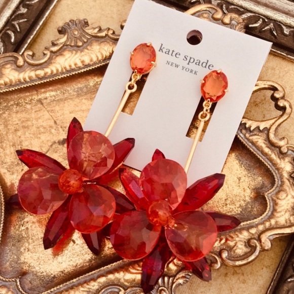 KATE SPADE • Blooming Brilliant Statement Earrings - Picture 3 of 3